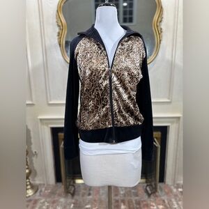 Mirror Image Jacket Medium Leopard Mob Wife Indie Sleaze
